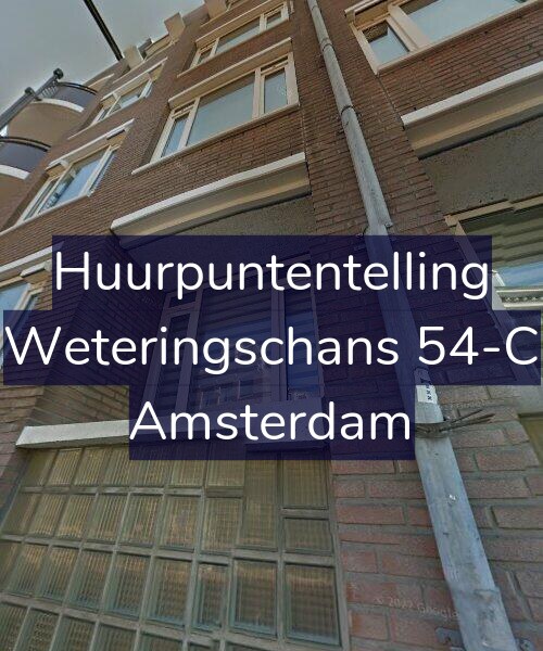 Foto gevel Huurpuntentelling voor Weteringschans 54-C, Amsterdam