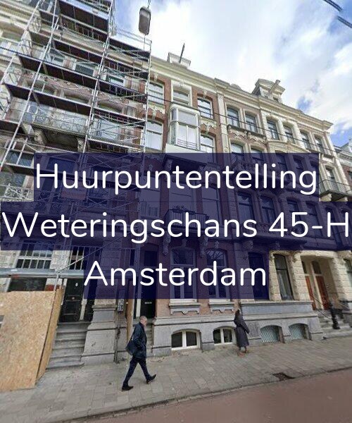 Foto gevel Huurpuntentelling voor Weteringschans 45-H, Amsterdam