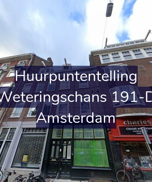 Foto gevel Huurpuntentelling voor Weteringschans 191-D, Amsterdam