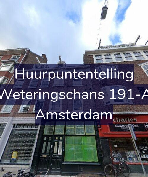 Foto gevel Huurpuntentelling voor Weteringschans 191-A, Amsterdam