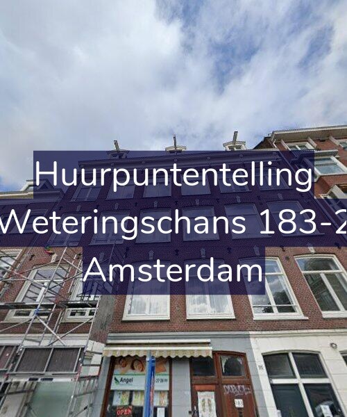 Foto gevel Huurpuntentelling voor Weteringschans 183-2, Amsterdam