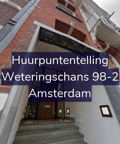 Foto gevel Huurpuntentelling voor Weteringschans 98-2, Amsterdam