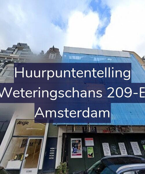 Foto gevel Huurpuntentelling voor Weteringschans 209-B, Amsterdam