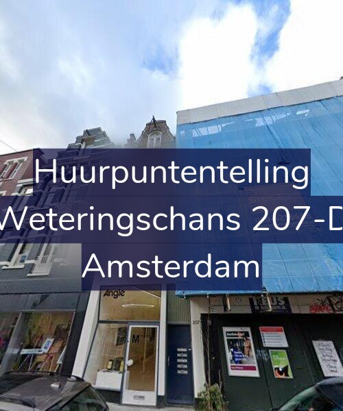Foto gevel Huurpuntentelling voor Weteringschans 207-D, Amsterdam