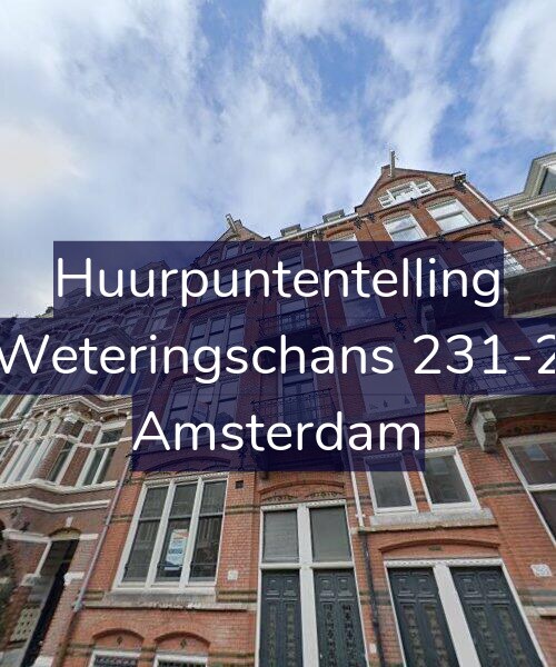 Foto gevel Huurpuntentelling voor Weteringschans 231-2, Amsterdam