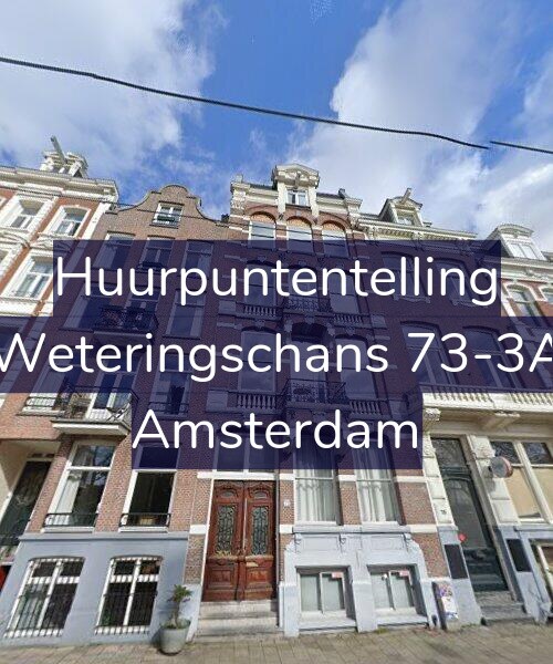 Foto gevel Huurpuntentelling voor Weteringschans 73-3A, Amsterdam