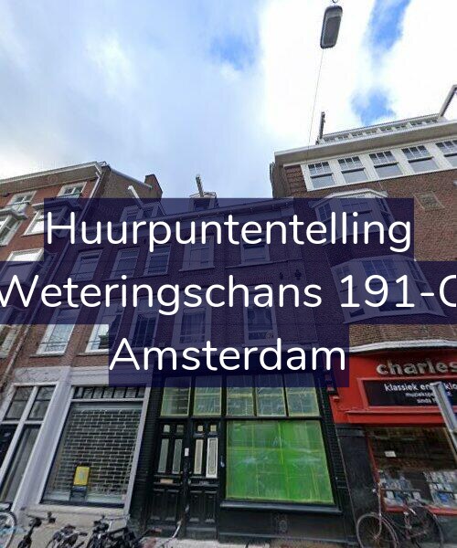 Foto gevel Huurpuntentelling voor Weteringschans 191-C, Amsterdam