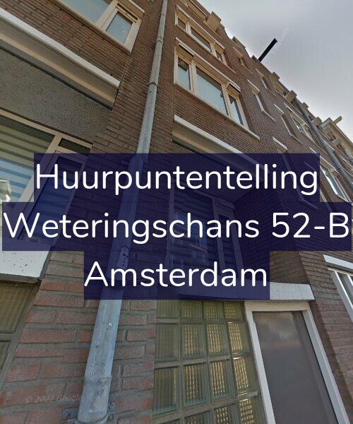 Foto gevel Huurpuntentelling voor Weteringschans 52-B, Amsterdam