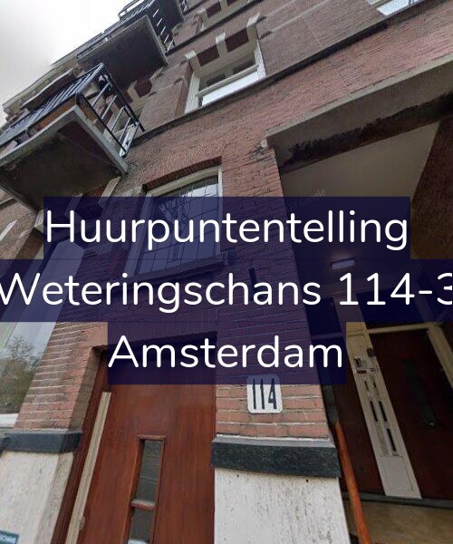 Foto gevel Huurpuntentelling voor Weteringschans 114-3, Amsterdam