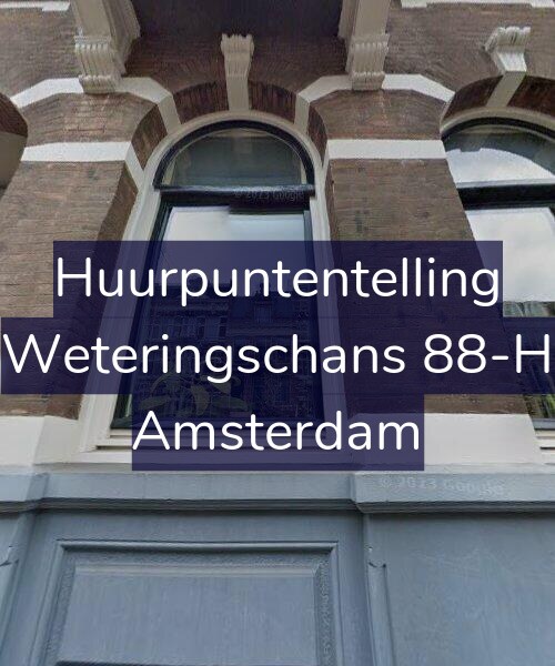 Foto gevel Huurpuntentelling voor Weteringschans 88-H, Amsterdam