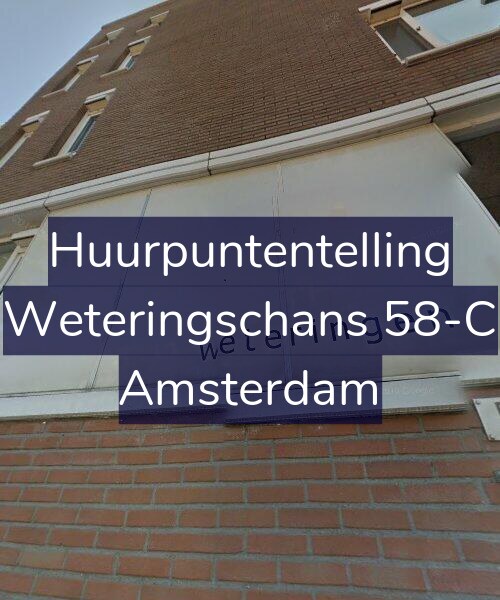 Foto gevel Huurpuntentelling voor Weteringschans 58-C, Amsterdam