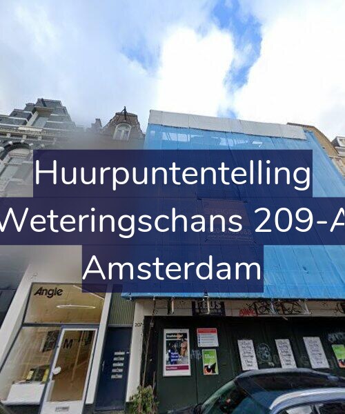 Foto gevel Huurpuntentelling voor Weteringschans 209-A, Amsterdam