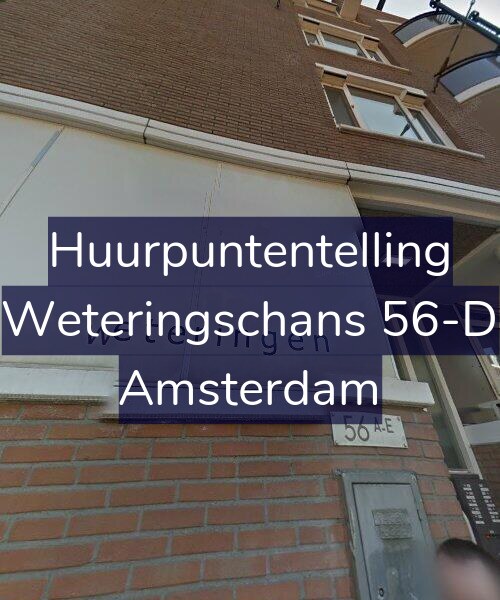Foto gevel Huurpuntentelling voor Weteringschans 56-D, Amsterdam
