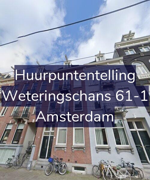 Foto gevel Huurpuntentelling voor Weteringschans 61-1, Amsterdam