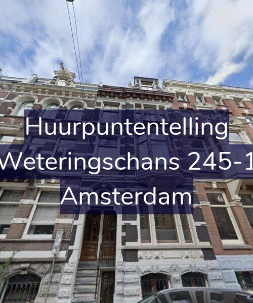 Foto gevel Huurpuntentelling voor Weteringschans 245-1, Amsterdam
