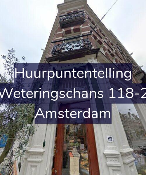 Foto gevel Huurpuntentelling voor Weteringschans 118-2, Amsterdam