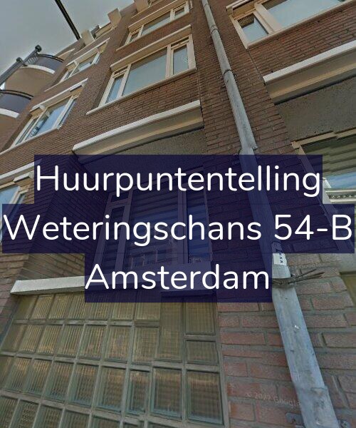 Foto gevel Huurpuntentelling voor Weteringschans 54-B, Amsterdam