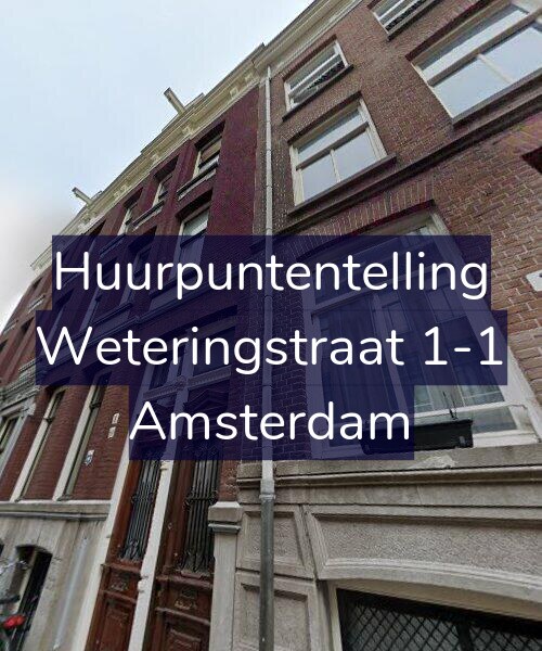 Foto gevel Huurpuntentelling voor Weteringstraat 1-1, Amsterdam