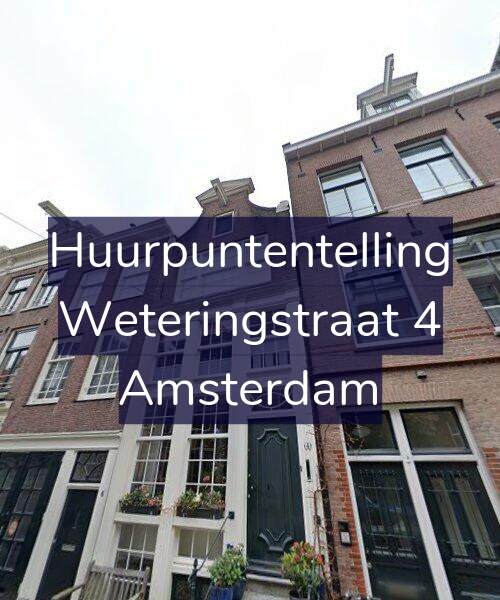 Foto gevel Huurpuntentelling voor Weteringstraat 4, Amsterdam