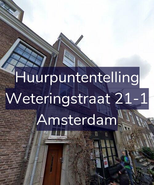 Foto gevel Huurpuntentelling voor Weteringstraat 21-1, Amsterdam