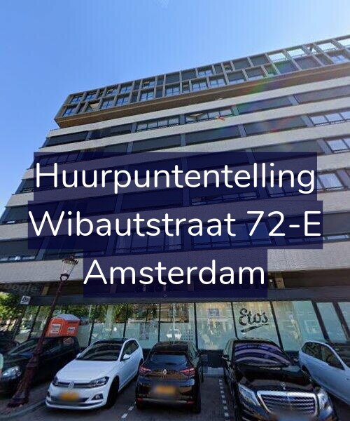 Foto gevel Huurpuntentelling voor Wibautstraat 72-E, Amsterdam