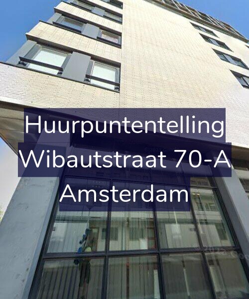 Foto gevel Huurpuntentelling voor Wibautstraat 70-A, Amsterdam