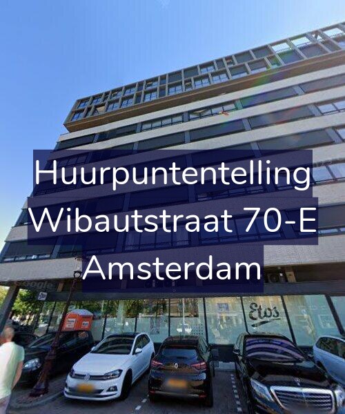 Foto gevel Huurpuntentelling voor Wibautstraat 70-E, Amsterdam