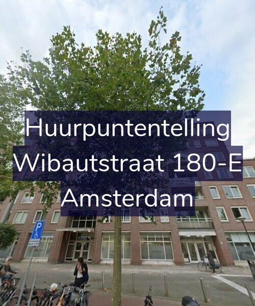 Foto gevel Huurpuntentelling voor Wibautstraat 180-E, Amsterdam