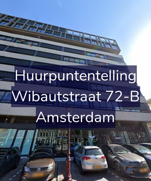 Foto gevel Huurpuntentelling voor Wibautstraat 72-B, Amsterdam