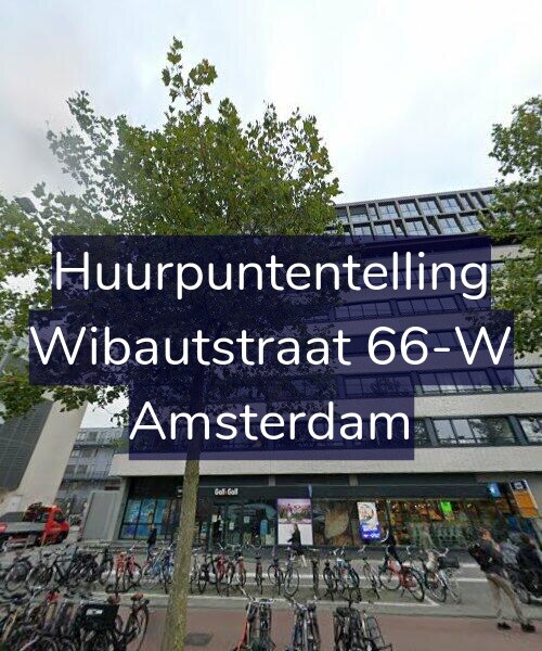 Foto gevel Huurpuntentelling voor Wibautstraat 66-W, Amsterdam