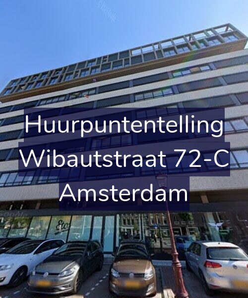 Foto gevel Huurpuntentelling voor Wibautstraat 72-C, Amsterdam