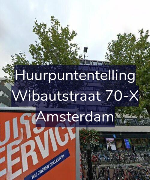 Foto gevel Huurpuntentelling voor Wibautstraat 70-X, Amsterdam