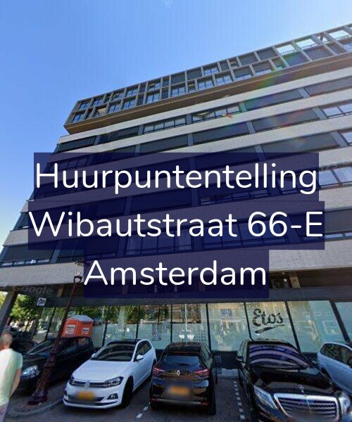 Foto gevel Huurpuntentelling voor Wibautstraat 66-E, Amsterdam