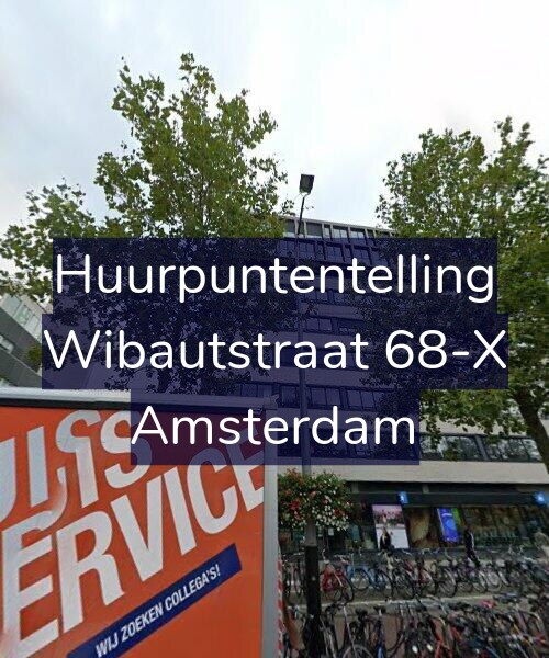 Foto gevel Huurpuntentelling voor Wibautstraat 68-X, Amsterdam