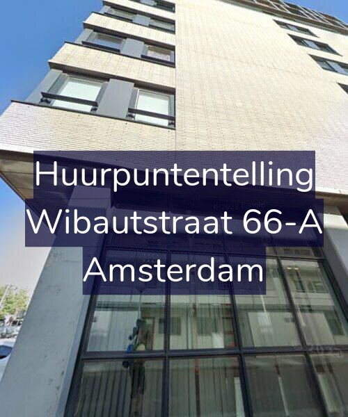 Foto gevel Huurpuntentelling voor Wibautstraat 66-A, Amsterdam