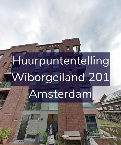 Foto gevel Huurpuntentelling voor Wiborgeiland 201, Amsterdam