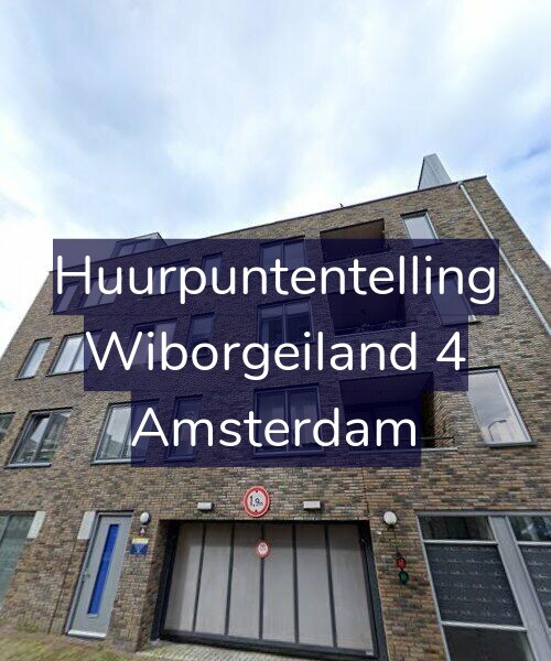 Foto gevel Huurpuntentelling voor Wiborgeiland 4, Amsterdam
