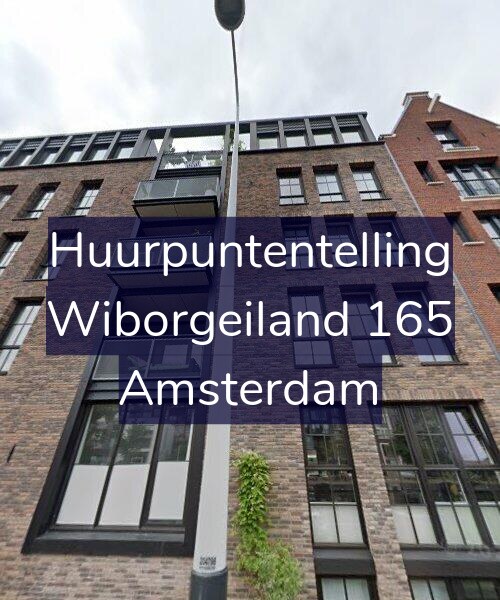 Foto gevel Huurpuntentelling voor Wiborgeiland 165, Amsterdam
