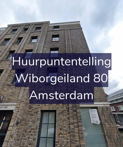 Foto gevel Huurpuntentelling voor Wiborgeiland 80, Amsterdam