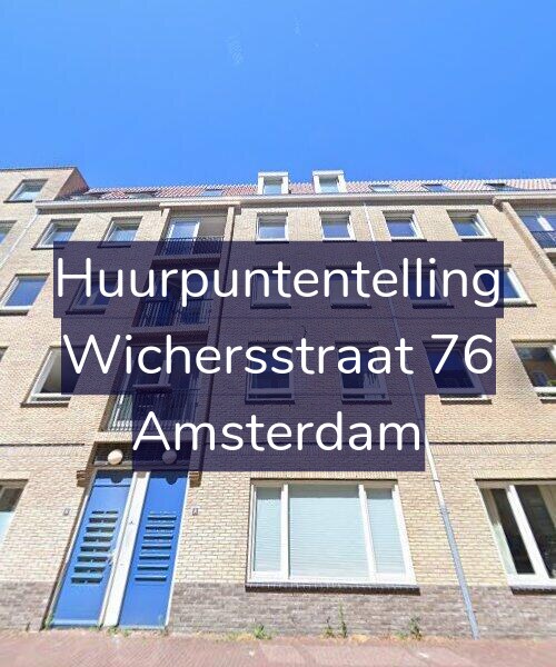 Foto gevel Huurpuntentelling voor Wichersstraat 76, Amsterdam