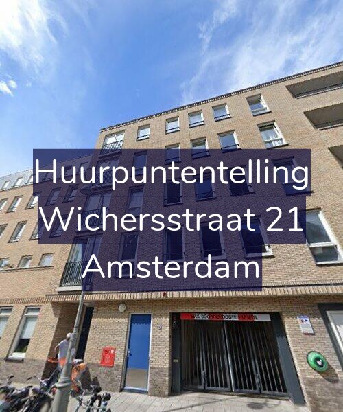 Foto gevel Huurpuntentelling voor Wichersstraat 21, Amsterdam