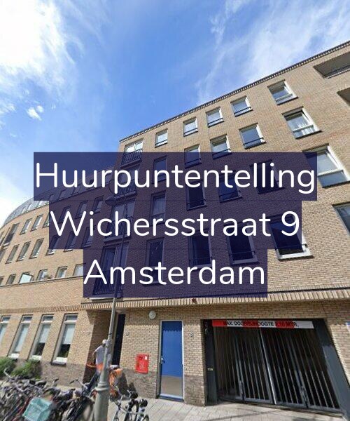 Foto gevel Huurpuntentelling voor Wichersstraat 9, Amsterdam