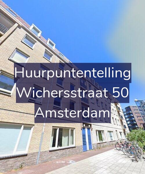 Foto gevel Huurpuntentelling voor Wichersstraat 50, Amsterdam