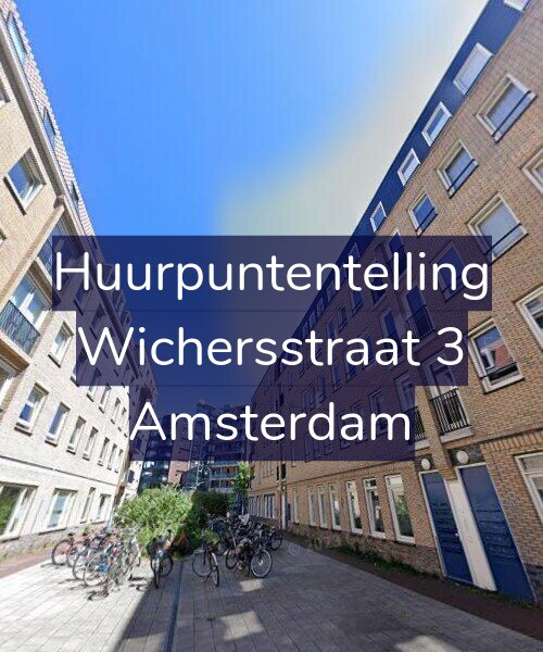 Foto gevel Huurpuntentelling voor Wichersstraat 3, Amsterdam