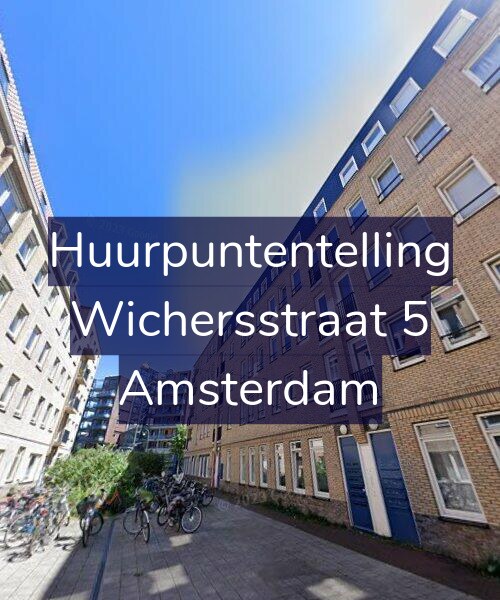 Foto gevel Huurpuntentelling voor Wichersstraat 5, Amsterdam