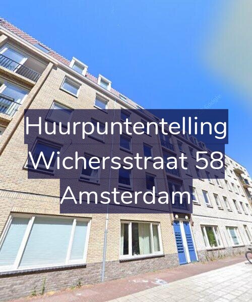 Foto gevel Huurpuntentelling voor Wichersstraat 58, Amsterdam