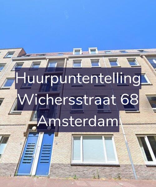 Foto gevel Huurpuntentelling voor Wichersstraat 68, Amsterdam