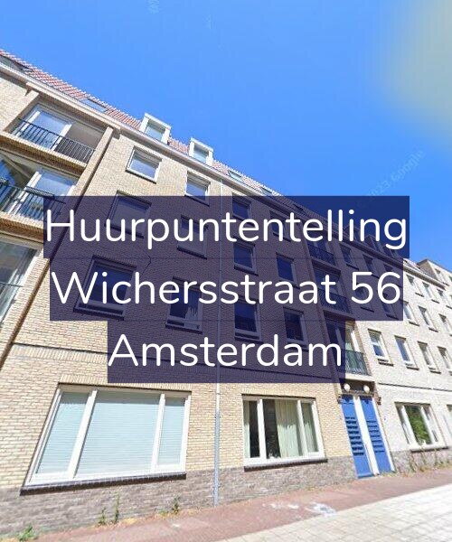 Foto gevel Huurpuntentelling voor Wichersstraat 56, Amsterdam