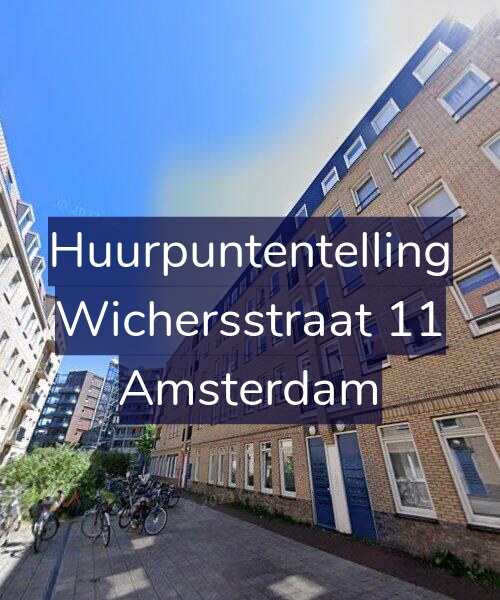 Foto gevel Huurpuntentelling voor Wichersstraat 11, Amsterdam