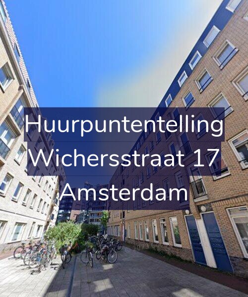 Foto gevel Huurpuntentelling voor Wichersstraat 17, Amsterdam